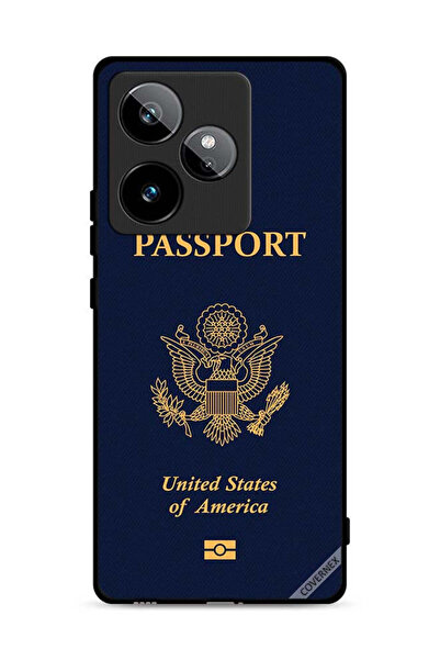 Covernex غطاء حماية لهاتف Realme GT 7T 5G بنمط جواز السفر الأمريكي