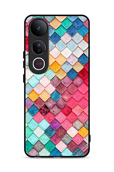 Covernex Vivo V50 Lite Protective Case Cover Diamond Square Shape Pattern