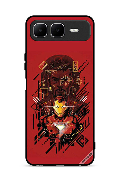 Covernex غطاء حماية لهاتف Infinix Smart 10 Plus برسومات الرجل الحديدي
