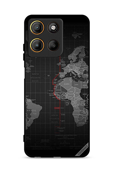 Covernex غطاء حماية موتورولا موتو جي 15 بتصميم خريطة العالم