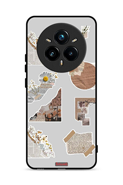 Tolwak غطاء حماية لهاتف Realme 14 Pro 5G بقطع من الملصقات الورقية