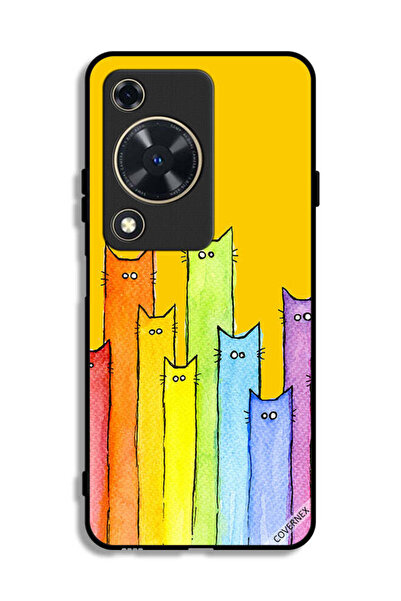 Covernex غطاء حماية لهاتف هواوي نوفا Y72S بتصميم دمية قطة