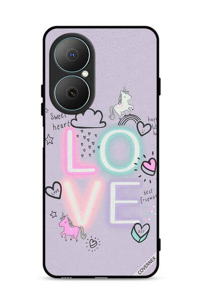 Covernex غطاء حماية لهاتف هواوي نوفا Y73 بتصميم قلب جميل ووحيد القرن