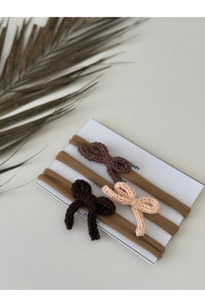 SOFT Newborn Baby Girl 3-Piece Bandana Set Crown