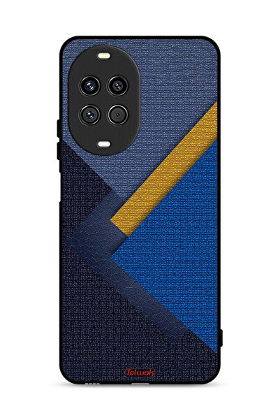 Tolwak غطاء حماية لهاتف هواوي نوفا 14 5G بنقشة مثلثات جلدية
