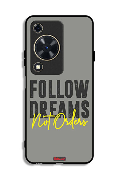 Tolwak غطاء حماية لهاتف هواوي نوفا Y72S - اتبع الأحلام وليس الأوامر