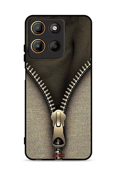 Tolwak غطاء حماية بنمط سحاب لهاتف موتورولا موتو جي 15