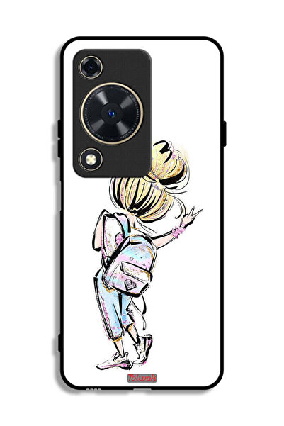 Tolwak غطاء حماية لهاتف هواوي نوفا Y63 بتصميم فتاة العودة إلى المدرسة