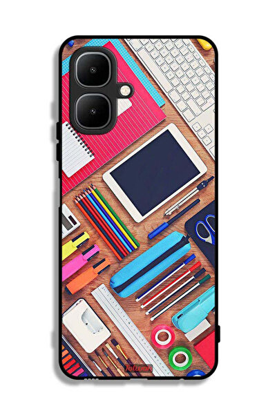 Tolwak غطاء حماية لهاتف Infinix Smart 10 بتصميم فتاة هوبي ديسك