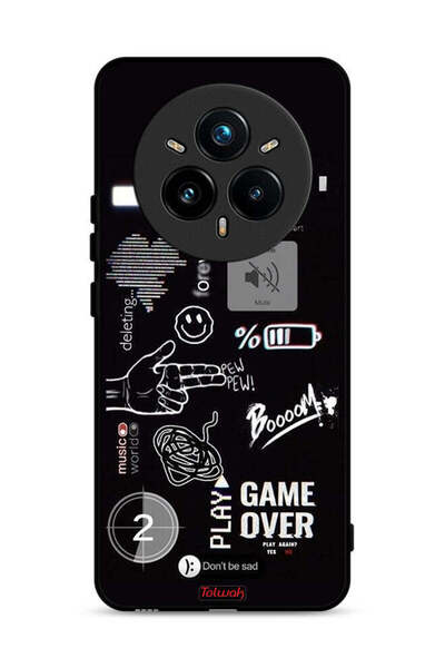 Tolwak غطاء حماية لهاتف Realme 14 Pro 5G Game Over Pew Pew