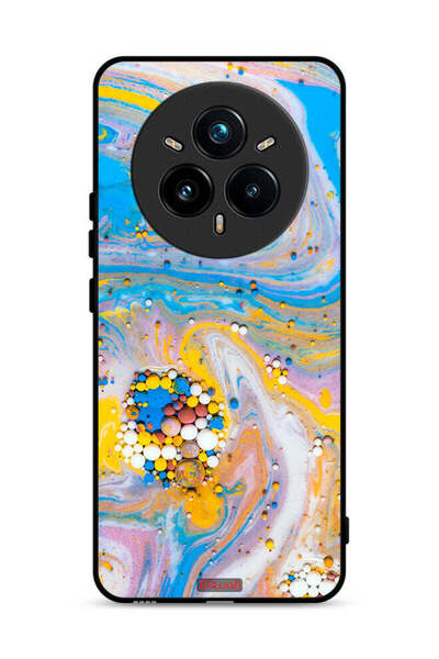 Tolwak غطاء حماية لهاتف Realme 14 Pro 5G بأحجار كريمة ملونة تجريدية