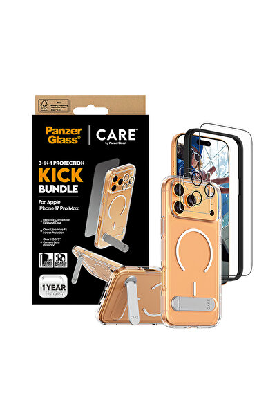 Panzer Glass CARE Protection Package 3-in-1 Feature Kick iPhone 17 Pro Max - Clear