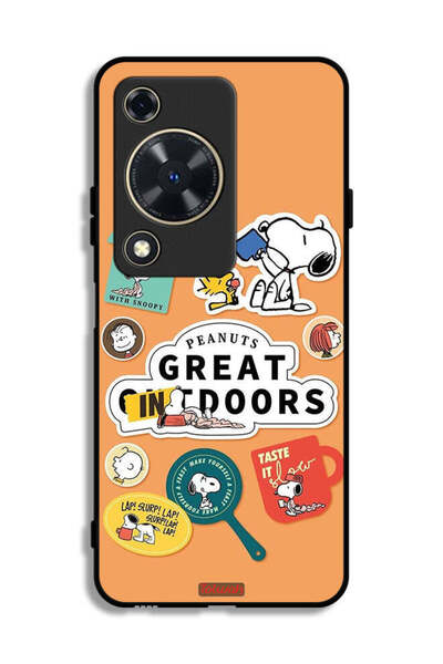 Tolwak غطاء حماية لهاتف هواوي نوفا Y63 بملصقات الفول السوداني