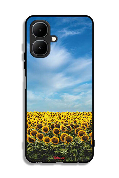 Tolwak غطاء حماية لهاتف إنفينيكس سمارت 10 - عباد الشمس تحت السماء