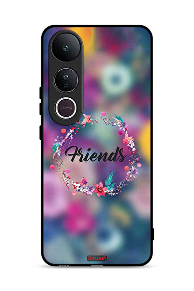 Tolwak غطاء حماية فيفو V50 لايت - رسمة خاتم "أصدقاء الزهور"