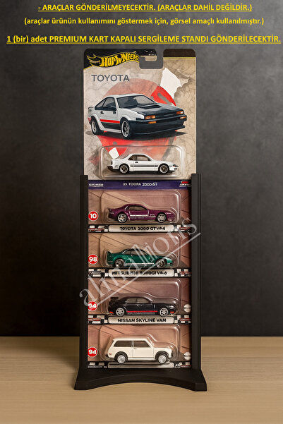 almalions Diecast 1:64 ölçek PREMIUM Kart Model Araç Masa/Raf Sergileme Standı (1 ADET STAND GÖNDERİLECEKTİR)