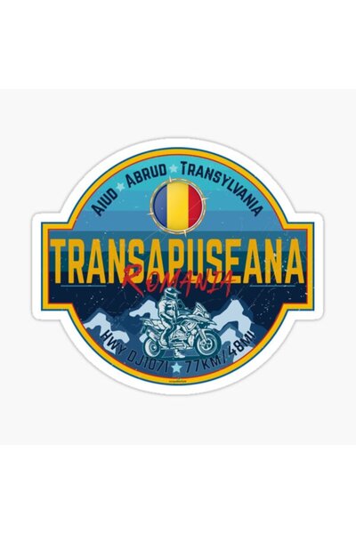 TSC ملصق طريق جبل ترانسباسينا الروماني مقاس 19 سم