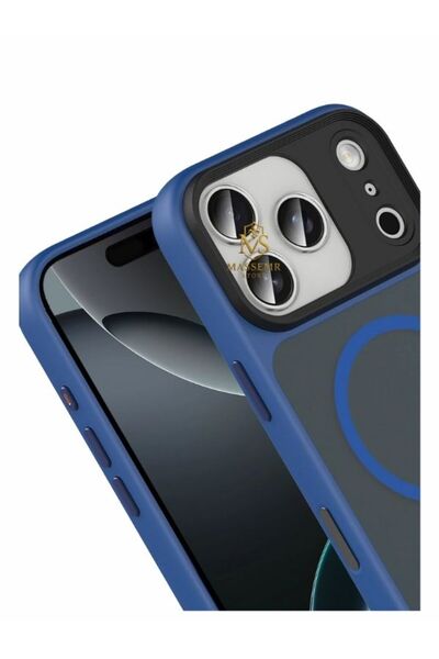 Massemr iPhone 17 Pro Matte Premium Back Case Magsafe Compatible Shock Absorbing Transparent Cover