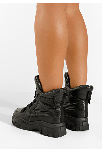 B T Shoes Černé dámské sněhule Esterra