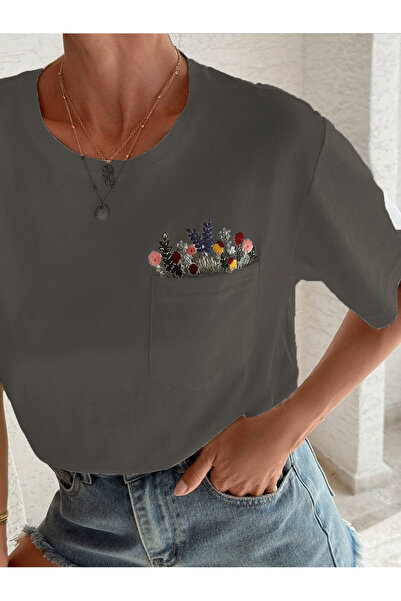 Flood Of Style Imprimeu floral afumat pentru femei, oversize