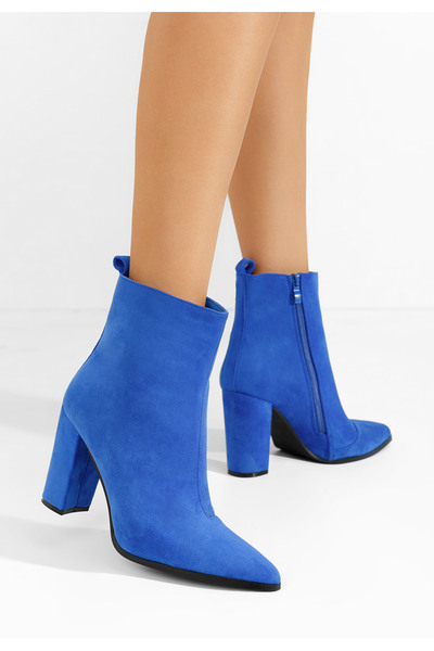 B T Shoes Μποτάκια με τακούνι Adalina V2 μπλε