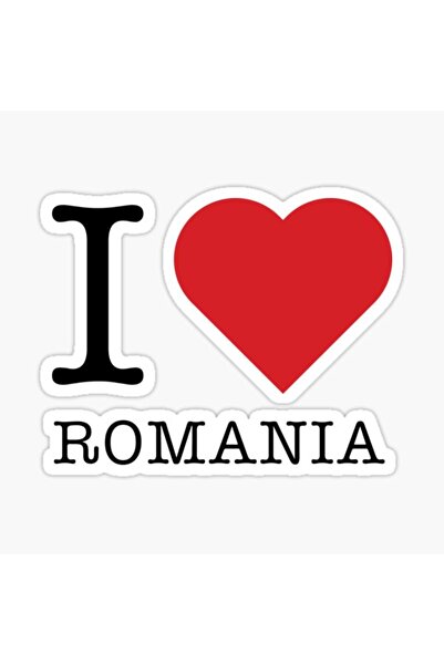 TSC I Love Romania Romanya Sticker 19cm Car Sticker Paste