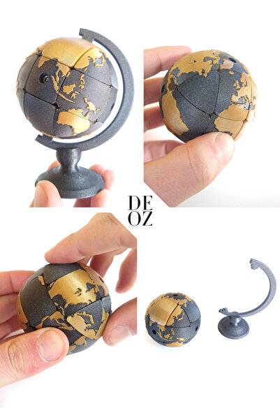 DEOZ3D مكعب الأرض - كرة ألغاز على طراز روبيك ولعبة ترفيهية