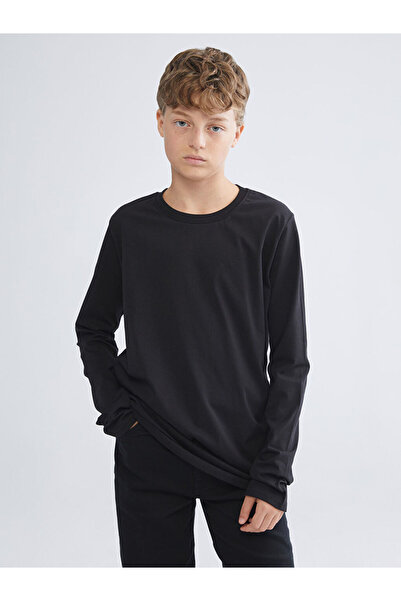 LC Waikiki Alegeri strălucitoare de la Shining Store |   Tricou de bază pentru băieți cu mânecă lungă cu gât rotund