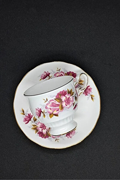 QUEEN ANNE Bone China H478 Antique Porcelain Double Coffee Cup 2 Pieces 110 ml