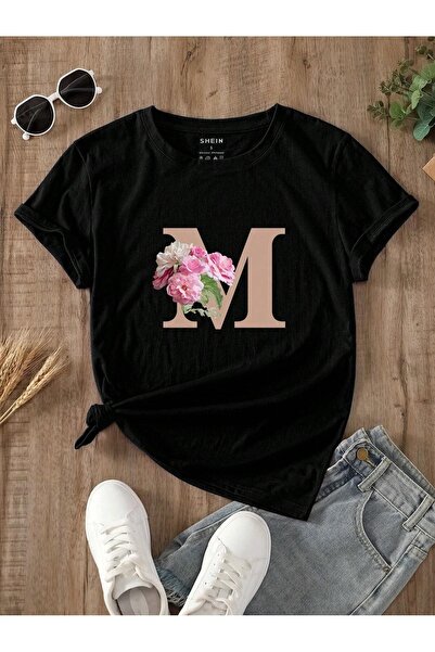 Flood Of Style Γυναικείο Μαύρο Μ Ροζ με τύπωμα oversized