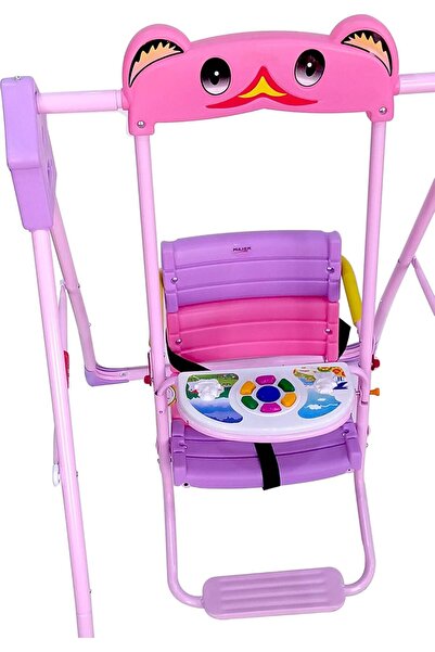Rally Baby Swing with Safety Seat, Indoor and Outdoor Use, Rose Color