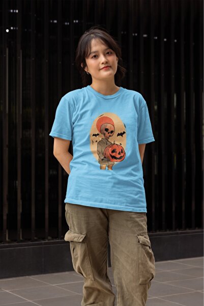 ArtYus TRIOCĂ CU MÂNĂ SCURTĂ CU GÂRĂ ROTUNDĂ, IMPRIMATĂ CU TRANSFER DE SKELET...