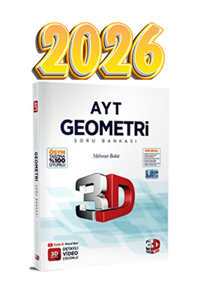3D Yayınları 3D AYT geometri soru bankası güncel baskı 2026