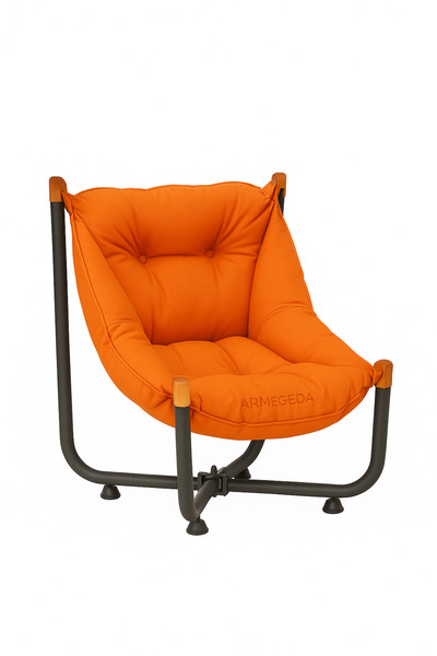 Armegeda Lacivert Alüminyum Minderli Sandalye Katlanabilir Dayanıklı Rahat Ba...