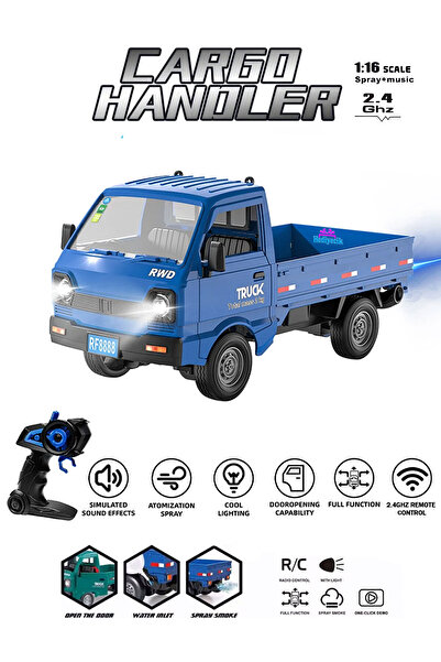 hediyecik Rc Drift Atan Açık Kasa Kamyonet Carry Duman Atar Uzaktan Kumandalı...