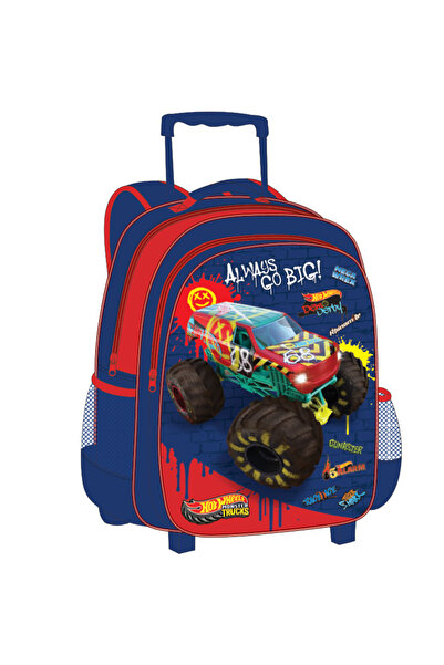 mattel Hot Wheels 5 in 1 Value Pack-16" Trolley Bag,LunchBag,LunchBox,WaterBottle,Pencil Case