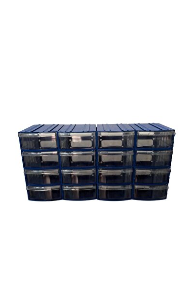 GOF TİCARET Plastik Çekmeceli Kutu 16 ÇEKMECELİ 720-M