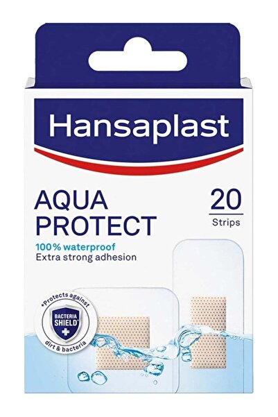 Hansaplast شرائط لاصقة مقاومة للماء Aqua Protect، 20 شريطًا