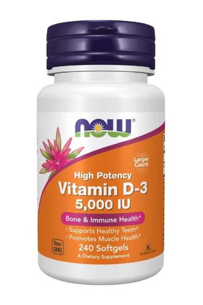 Now ® Supplements Vitamin D-3 5000 IU - 240 Softgels