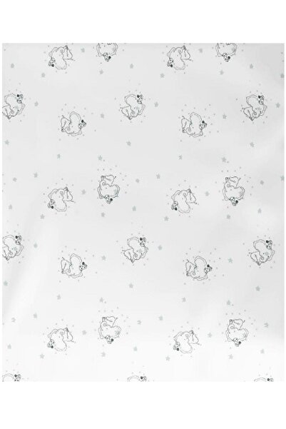 Maki Home Makiteks 100% Cotton Elephant Ranforce Baby Duvet Cover, Sheet and Pillowcase Set