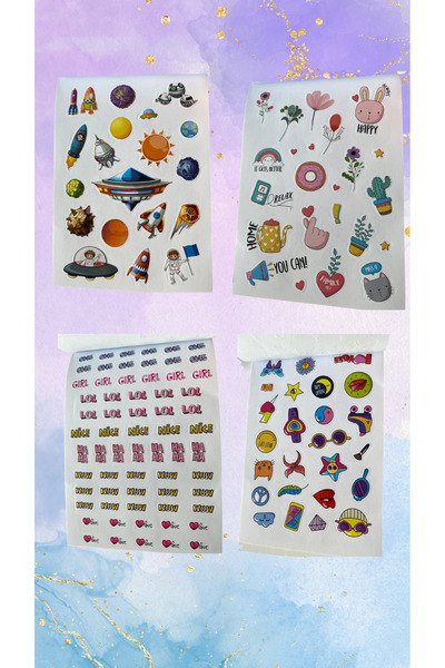 badescraft Sticker Book - Colorful and Assorted Sticker Book- Decal Notebook 16 Pages Sticker