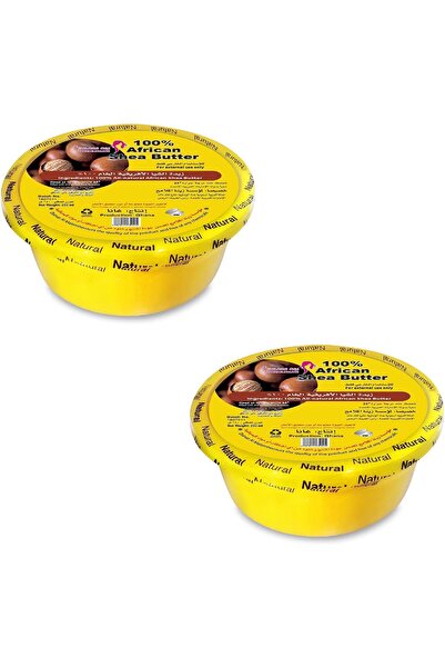 SHEA BUTTER زينة الملامح زبدة الشيا الأفريقية الذهبية الصفراء 250 مل