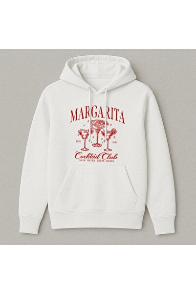 Elvino سويت شيرت بقلنسوة كبير الحجم للجنسين مطبوع عليه كوكتيل مارغريتا للنساء...