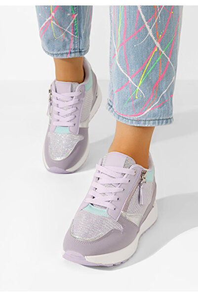 B T Shoes Sneakers με πλατφόρμα Zenna λιλα