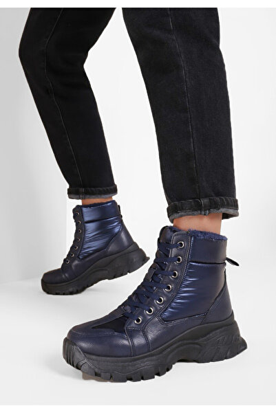 B T Shoes Tmavě modré kotníkové tenisky Macey