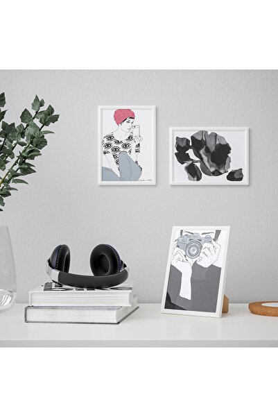 IKEA YLLEVAD Frame, white, 13 x 18 cm