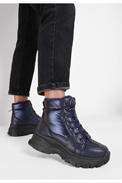 B T Shoes Tmavě modré kotníkové tenisky Macey