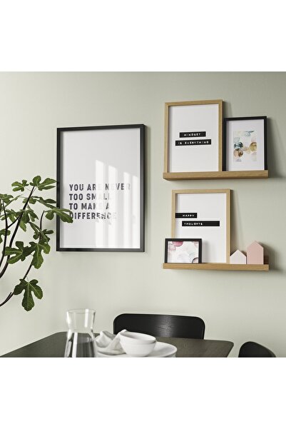 IKEA MOSSLANDA Picture ledge, oak effect, 55 cm