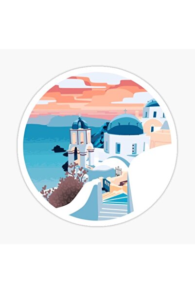 TSC ملصق سانتوريني لاصق 19 سم