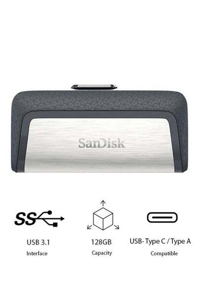SanDisk Ultra Dual Drive USB Type-C Flash Drive 128.0 GB